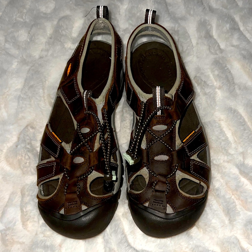 KEEN Women's Venice Sandals - Black Olive/Surf Spray